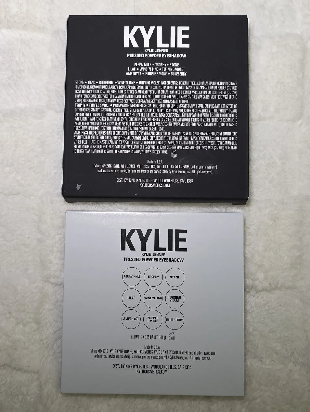 KYLIE COSMETICS PRESSED POWDER EYESHADOW PALETTE—THE PURPLE PALETTE